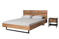 Кровать деревянная Лофт Скарлет Бук с изголовьем Camelia
