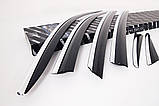 Вітровики з хром молдингом, дефлектори вікон Kia K7 2016-2021 (6шт./Autoclover/Південна Корея), фото 7