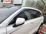 Дефлектори вікон з хром молдингом, вітровики Kia Sorento 2020- (Autoclover E460), фото 2