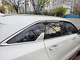 Дефлектори вікон з хром молдингом, вітровики Kia Sorento 2020- (Autoclover E460), фото 6