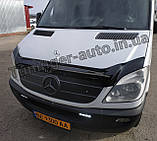 Дефлектор капоту, мухобойка Mercedes Sprinter W906 2006-2012 (HIC), фото 3