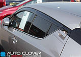 Дефлектори вікон (вітровики) Toyota C-HR 2017-2021 (Autoclover C016), фото 3