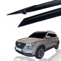 Дефлекторы окон (ветровики) Hyundai Venue 2019- (6шт / Autoclover / Корея)