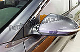 Дефлектори вікон (вітровики) хромовані Hyundai Elantra AD 2015-2020 (Autoclover/Корея), фото 5