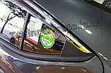 Дефлектори вікон (вітровики) хромовані Hyundai Elantra AD 2015-2020 (Autoclover/Корея), фото 8