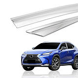Дефлектори вікон хромовані, вітровики Lexus NX 2015-2021 6шт. (Autoclover D656), фото 5