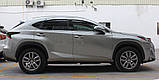 Дефлектори вікон хромовані, вітровики Lexus NX 2015-2021 6шт. (Autoclover D656), фото 7