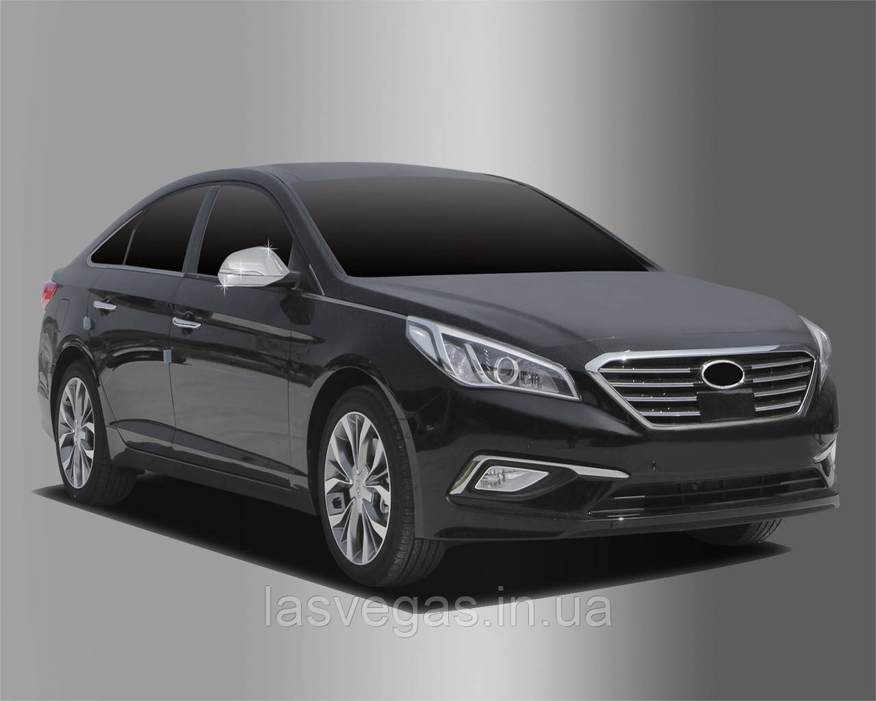 Хром накладки на дзеркала Hyundai Sonata LF 2014-2019 (Autuclover С859)