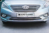 Хром накладки на галогенки Hyundai Sonata LF 2014-2016 (Autocloveer C692), фото 6