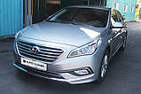 Хром накладки на галогенки Hyundai Sonata LF 2014-2016 (Autocloveer C692), фото 7