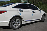 Хром молдинг двері Hyundai Sonata YF 2009-2014 (Auto clover B669), фото 2