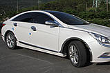 Хром молдинг двері Hyundai Sonata YF 2009-2014 (Auto clover B669), фото 4