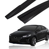 Дефлектори вікон (вітровики) Hyundai IONIQ 2016-2020 (Autoclover D735), фото 4
