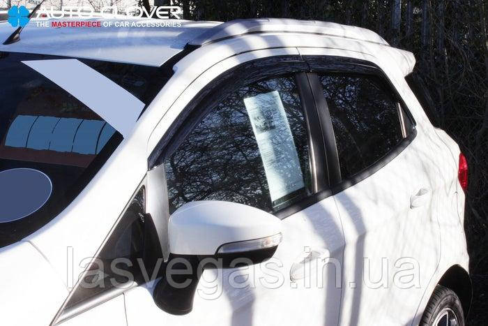 Дефлектори вікон (вітровики) Ford EcoSport II 2013-2020 р. в. (Autoclover/Корея/D094)