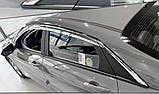 Дефлектори вікон хромовані, вітровики Hyundai Elantra CN7 2020- (Autoclover E032 6шт.), фото 8