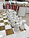 Шаховий стіл з натурального каменю онікс, фото 5