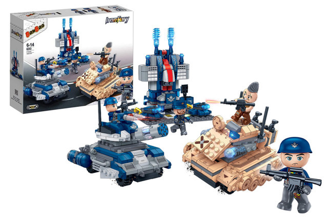 Конструктор Танковий бій Banbao 6243, 538 дет. Лего