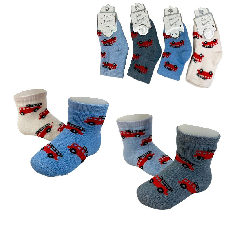 Шкарпетки для хлопчика, махра №3 "Aleyna", арт.0071, 4 кольори