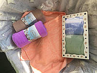 Кухонные полотенца в подарочной упаковке, полотенце махровая микрофибра для рук и лица Турция 75 см красивые