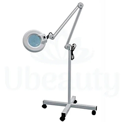 Лампа-лупа на штативі 3.5 діоптрії, медична, косметологічна з збільшувальним склом