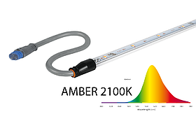 ЛЕД лампа трубка TULEX-BASIC-AMBER 48V IP69 для клітин