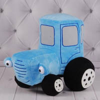 Мягкая игрушка Синий трактор, 24 см, "Синий трактор по полям"