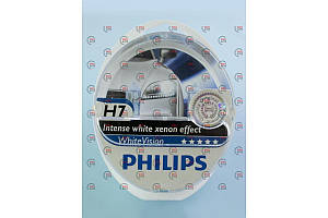 Лампа Н7 12 V 55 W PHILIPS WHV + 60% 4300 K (2шт)