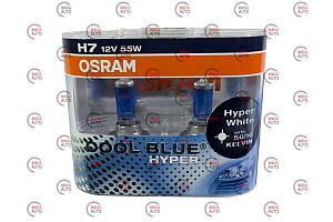 Лампа H7 12 V 55 W OSRAM Cool Blue H 5000 K + 50% (2 шт.)***