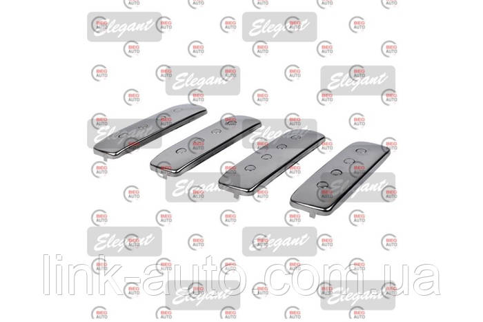 Накладка на ручку двери 2110-2112 (4шт) хром металл Elegant (ID ...