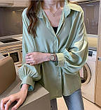 Жіноча нарядна модна блузка з широкими рукавами, фото 2