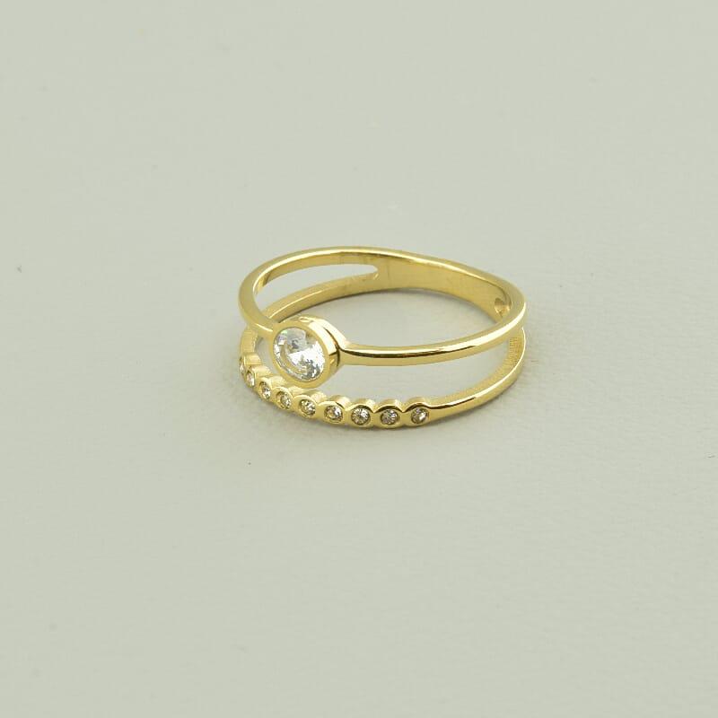 Каблучка 'XUPING' Фіаніт (позолота 18к (лимонна)), фото 1