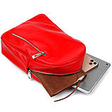 Яскравий жіночий рюкзак з натуральної шкіри Shvigel 16316 Червоний, фото 6