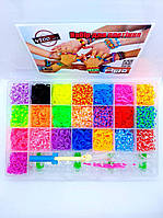 Набір для плетіння браслетів із гумок із гачком Fashion loom bands set 4200 шт.!!