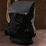 Чоловічий рюкзак з текстилю Vintage 20492 Чорний, фото 7