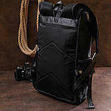 Чоловічий рюкзак з текстилю Vintage 20492 Чорний, фото 8