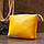 Невелика жіноча сумка через плече Shvigel 16344 Жовтий. Натуральна шкіра, фото 7