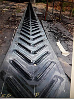 Стрічка конвеєрна з косим шевроном для штучних вантажів