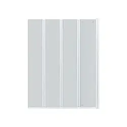 Штора на ванну Qtap Gemini WHI40114RP6 скло Pear 6 мм, 100x140 см