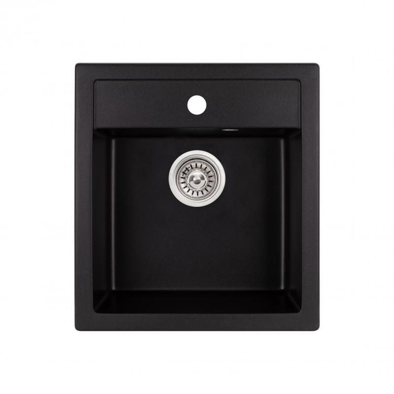 Кухонна мийка Qtap CS 5046 Black (QT5046BLA404), фото 1