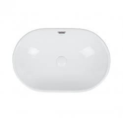 Раковина Qtap Leo 590x400x170 White з донним клапаном QT11114028W