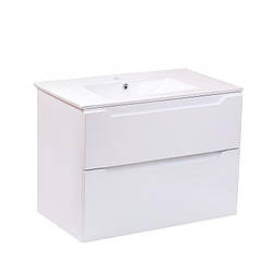 Комплект Qtap Scorpio 810x585x460 White тумба підвісна + мушля врізна QT1472TPВ8013080CW