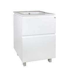 Комплект Qtap Albatross 605х825х460 White тумба підлогова + раковина врізна QT0171TN600D3060CW