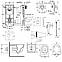 Комплект інсталяція Grohe Rapid SL 38772001 + унітаз із сидінням Qtap Jay QT07335176W + набір для, фото 2