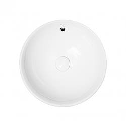 Раковина-чаша Qtap Robin 383x175 White з доним клапаном QT13L408W