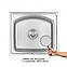 Кухонна мийка Qtap 4842 0,8 мм Micro Decor (QT4842MICDEC08), фото 3