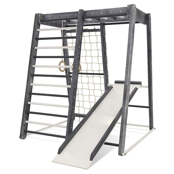 Дитячий спортивний куточок Малюк-3 Loft & White Натуральне дерево Сосна (ТМ SportBaby)