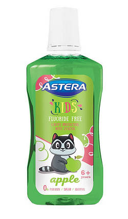 Ополіскувач для порожнини рота Astera Kids зі смаком яблука 300 мл, фото 2