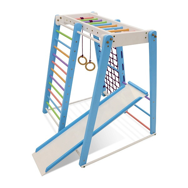 Дитячий спортивний куточок Крихітка-3 Loft & White Натуральне дерево Сосна (ТМ SportBaby)