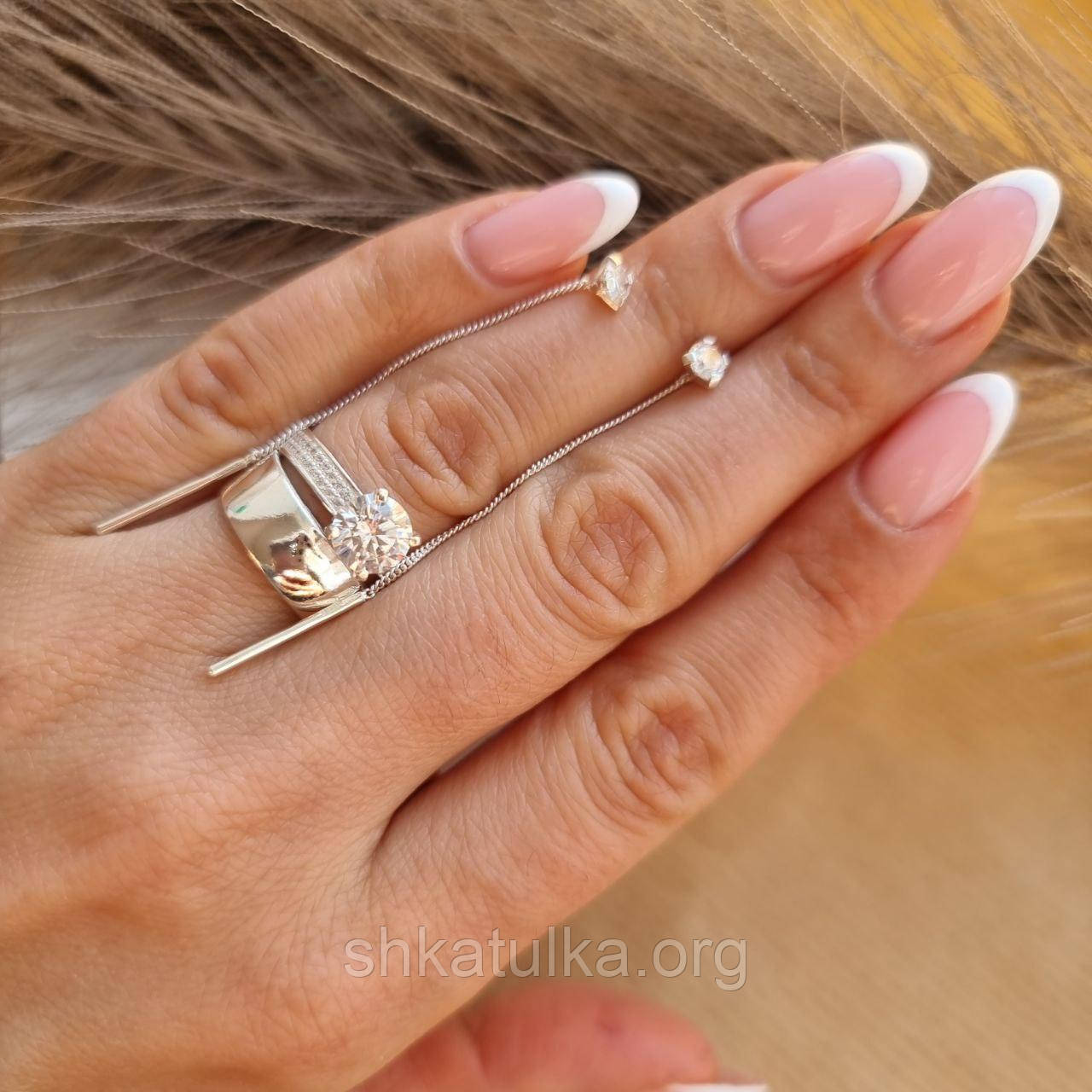 Кільце і сережки набір, фото 1