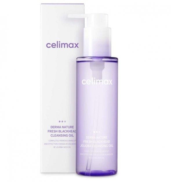 Легке гідрофільні масло з жожоба Celimax Derma Nature Fresh Blackhead Jojoba Cleansing Oil